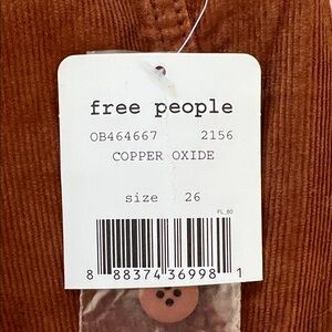 Free People Copper Oxide Corduroy Pants